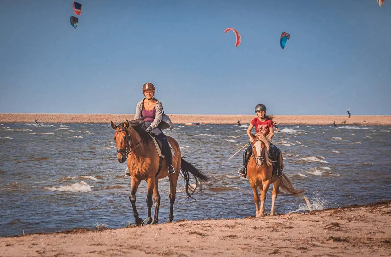 Strand reiten Lubmin