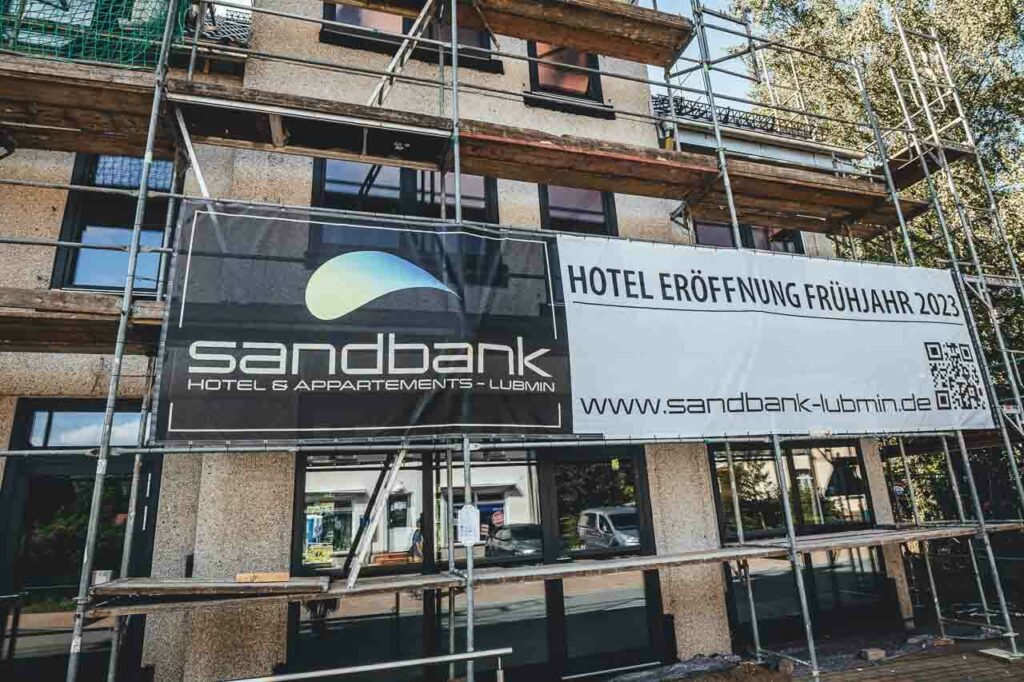Hotel Sandbank eröffnet bald in Lubmin